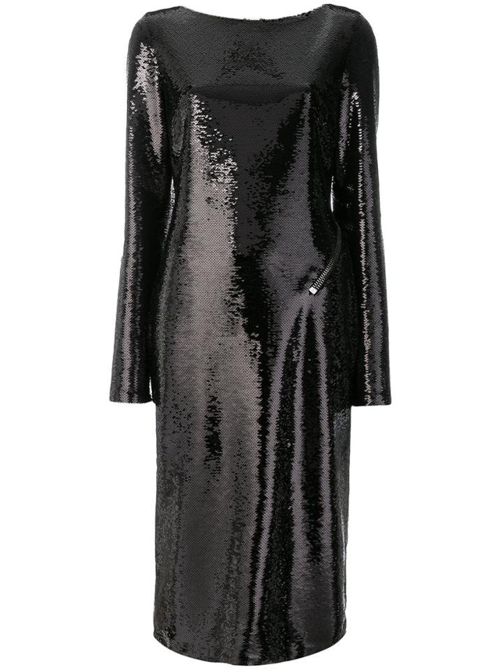 Tom Ford Backless Sequinned Dress - Black