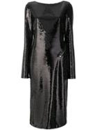 Tom Ford Backless Sequinned Dress - Black