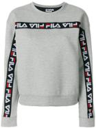 Fila Logo Stripe Sweatshirt - Grey
