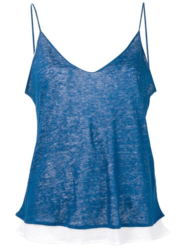 Majestic Filatures Spaghetti Strap Top - Blue