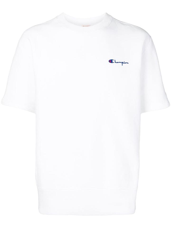 Champion Logo Short-sleeve Top - White