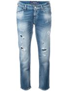 Jacob Cohen Distressed Jeans, Women's, Size: 28, Blue, Cotton/spandex/elastane