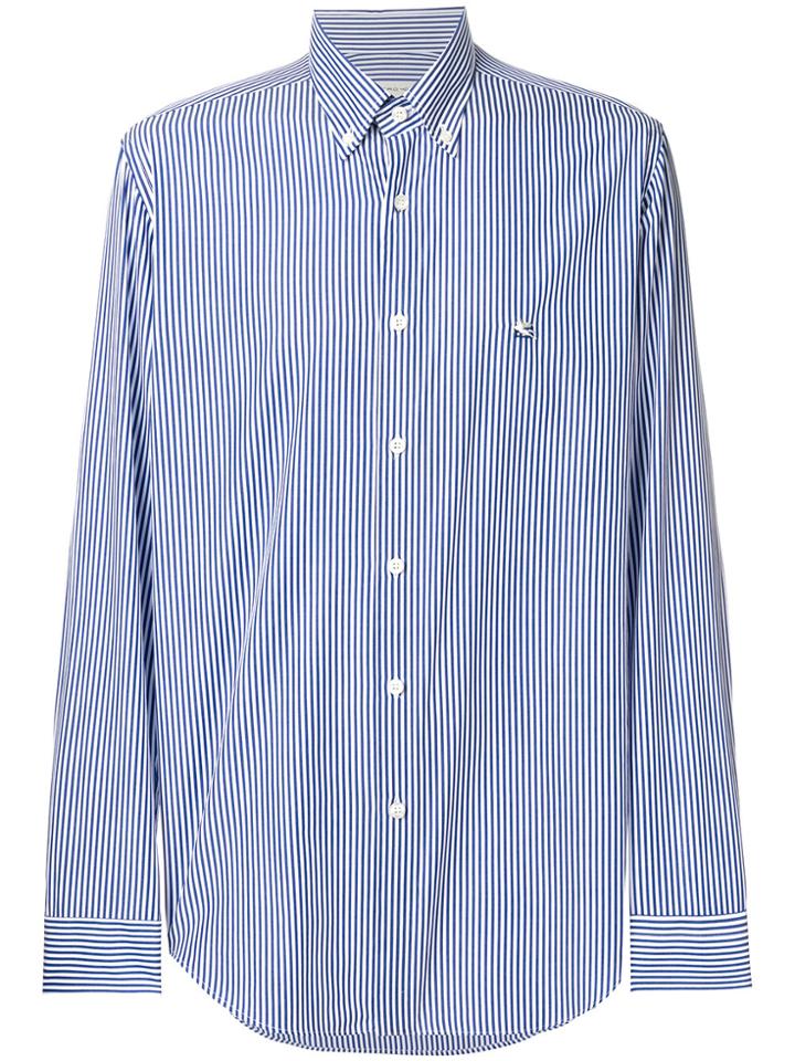 Etro Striped Long-sleeve Shirt - White