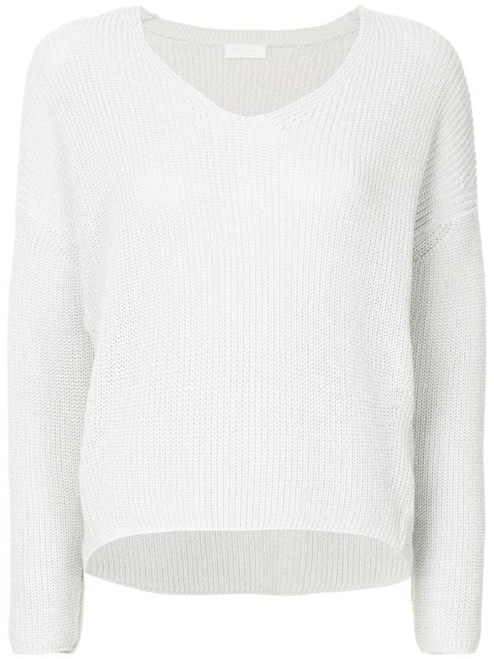 Ballsey Loose Fit Sweater - White