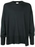 Wooyoungmi Side Slit Oversized Sweater - Green