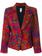 Emanuel Ungaro Pre-owned Abstract Floral Blazer - Red