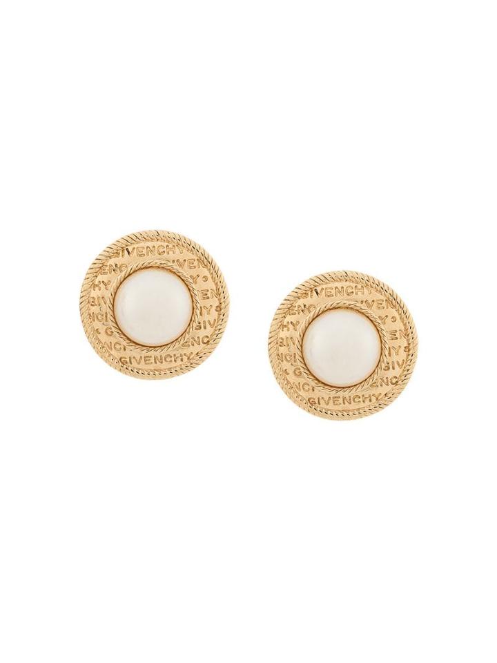 Givenchy Pre-owned 1980's Oversized Clip-on Earrings - Gold