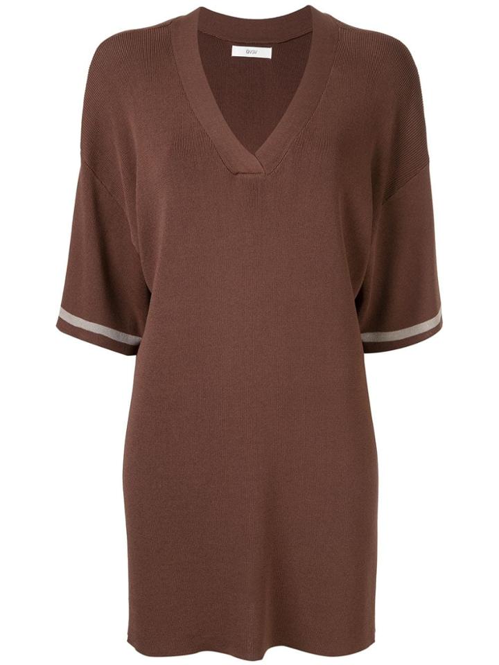 G.v.g.v. Oversized Knit Sweater - Brown
