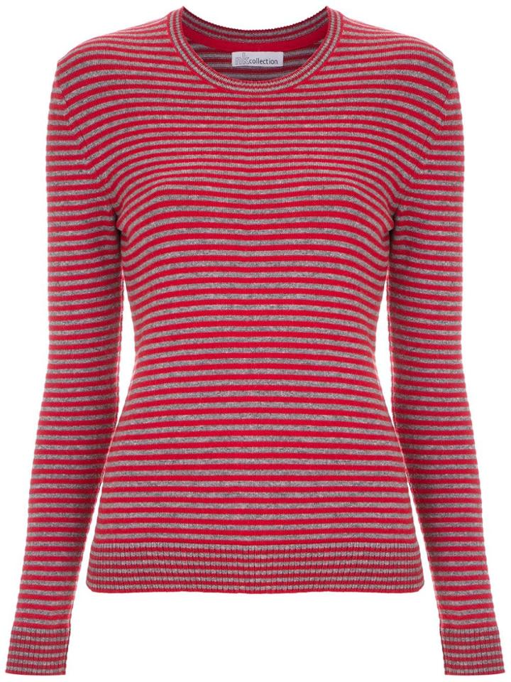 Nk Knitted Striped Top - Red