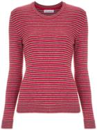 Nk Knitted Striped Top - Red