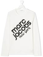 Little Marc Jacobs Teen Branded T-shirt - White