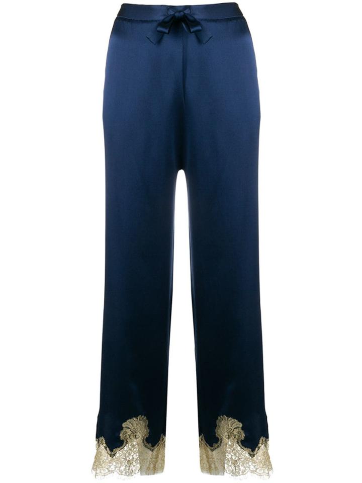 Gilda & Pearl Gina Pyjama Style Trousers - Blue