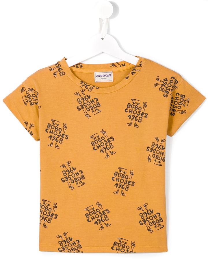 Bobo Choses Logo Print T-shirt, Boy's, Size: 9 Yrs, White