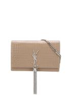 Saint Laurent Small Kate Tassel Bag - Neutrals