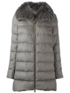 Herno Fox Fur Collar Coat - Neutrals