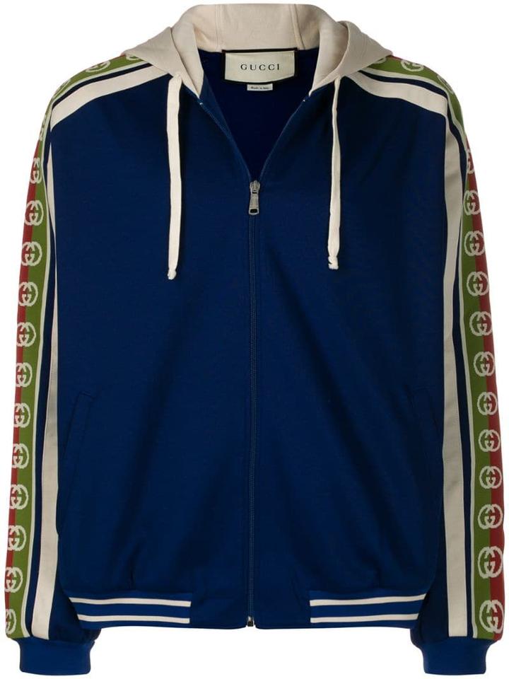 Gucci Technical Jersey Bomber Jacket - Blue