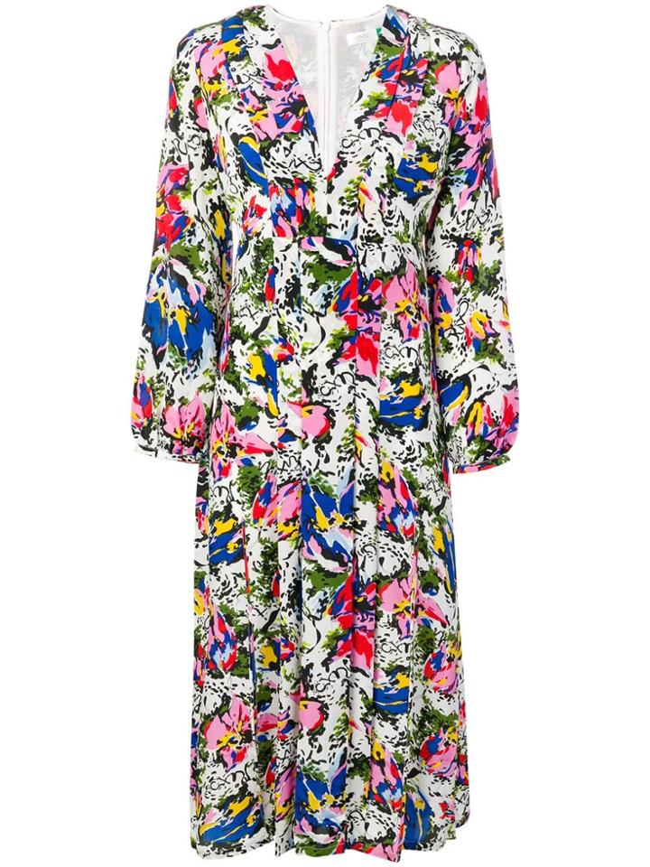 Rixo London Floral Day Dress - White