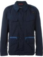 Fay Patch Pocket Jacket, Men's, Size: Xxl, Blue, Polyamide