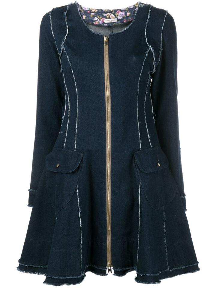Natasha Zinko Flared Denim Dress - Blue
