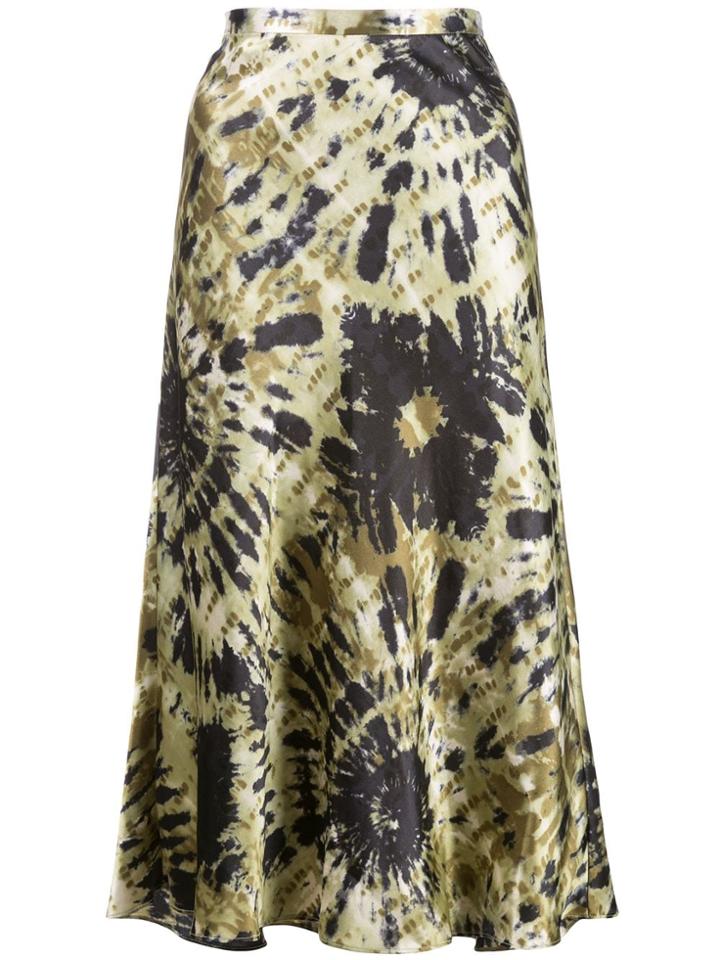 Callipygian Tie-dye Skirt - Green