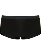 Blue Man Emboidered Logo Panelled Trunk, Men's, Size: Medium, Black, Polyamide/spandex/elastane