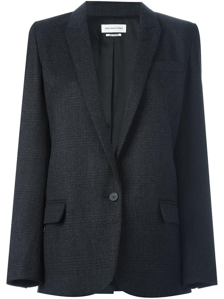 Isabel Marant Étoile 'igor' Blazer, Women's, Size: 40, Grey, Acetate/viscose/cotton/polyamide