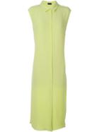 Joseph Sleeveless Shirt Dress, Women's, Size: 36, Green, Silk