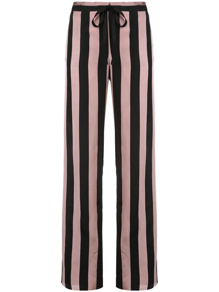 Marques'almeida Striped High Waisted Trousers - Pink & Purple