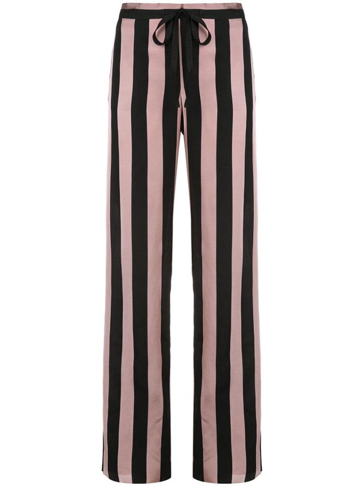 Marques'almeida Striped High Waisted Trousers - Pink & Purple