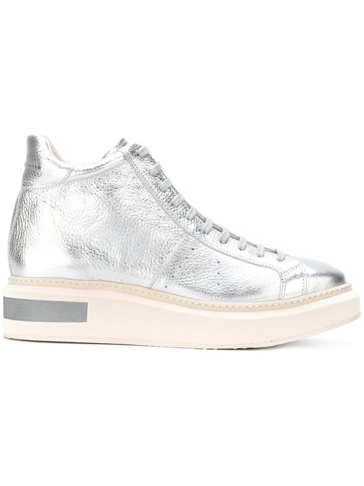 Manuel Barceló Platform Hi-top Sneakers - Metallic