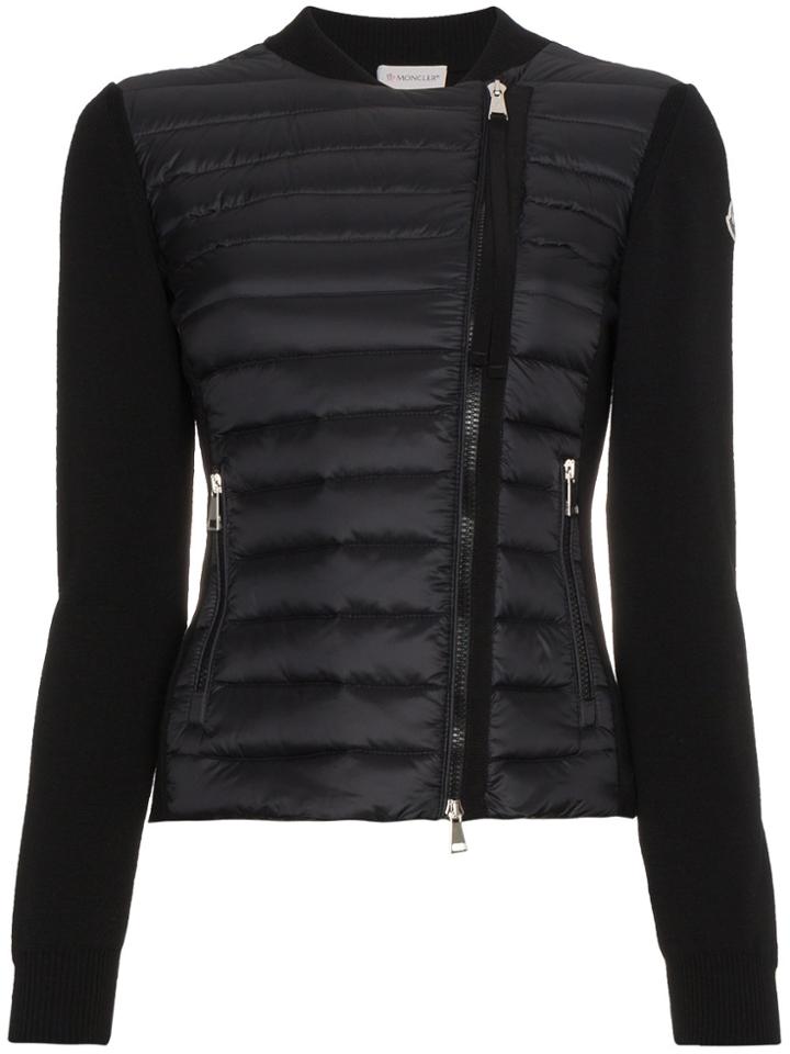 Moncler Feather Down Knitted Jacket - Black
