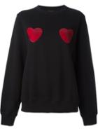 Marc By Marc Jacobs Sequin Heart Patch Sweatshirt