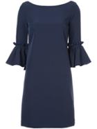 Milly Frill Sleeve Mini Dress - Blue