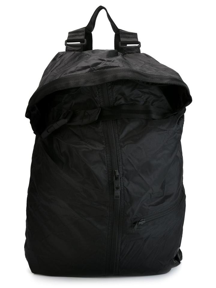 Y-3 Zip Detail Backpack, Black, Nylon