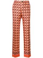 F.r.s For Restless Sleepers Geometric Print Trousers - Yellow & Orange