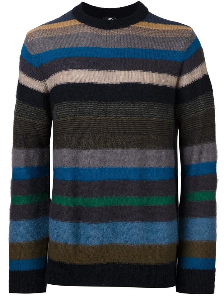 Ps By Paul Smith Striped Crew Neck Jumper