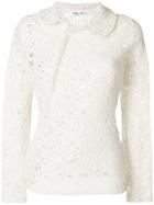 Comme Des Garçons Vintage Twisted Knitted Blouse - White