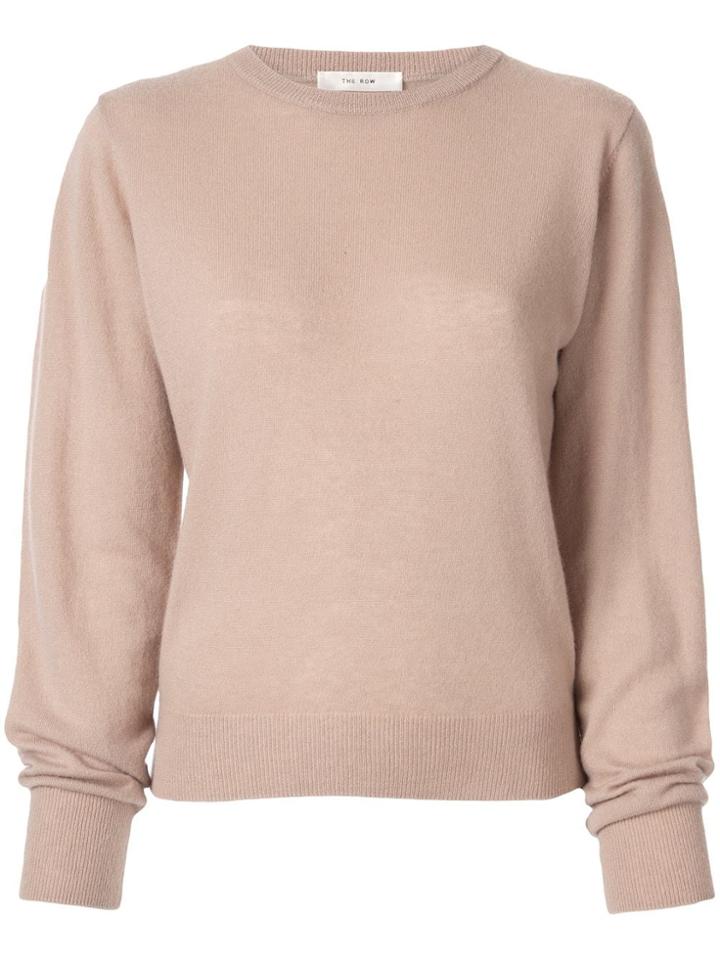 The Row Magey Crew Neck Jumper - Neutrals