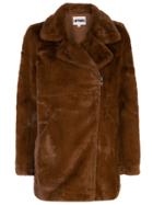 Apparis Rose Midi Biker Jacket - Brown