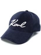 Karl Lagerfeld K Signature Baseball Cap - Blue