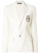 Polo Ralph Lauren Embroidered Badge Blazer - Nude & Neutrals