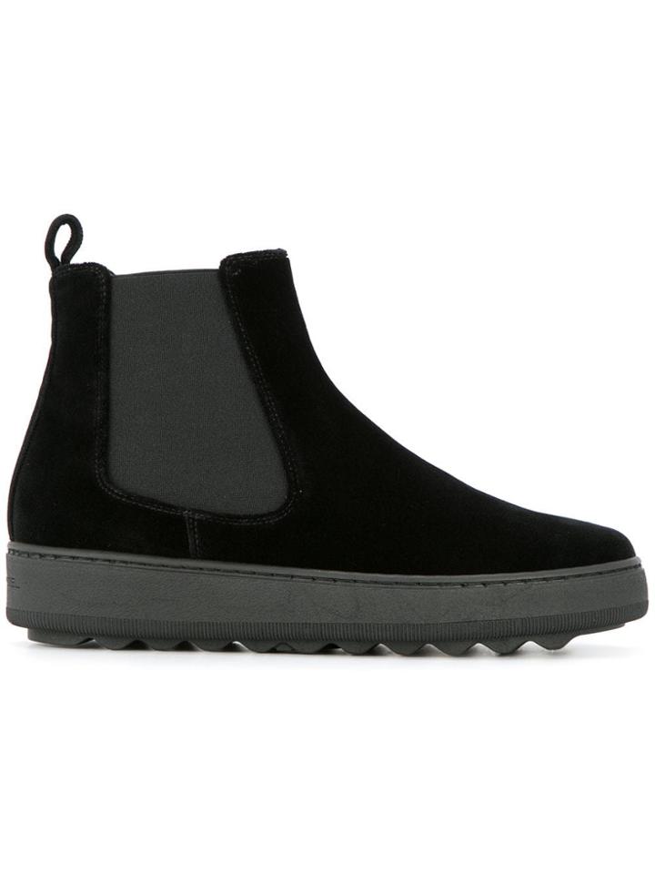 Philippe Model Velvet Chelsea Boots - Black