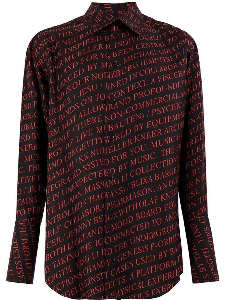 Yang Li Slogan Shirt - Black