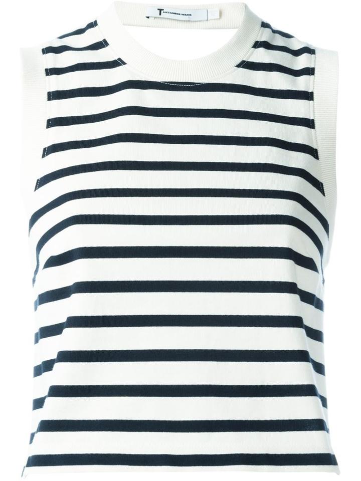 T By Alexander Wang Backless Striped Top