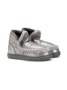 Mou Kids Teen Eskimo Sneakers - Silver