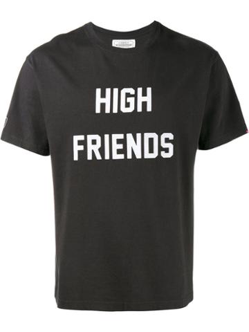 Neighborhood X Fuct Ssdd Cotton T-shirt With Contrasting Print, Men's, Size: Large, Black, Cotton