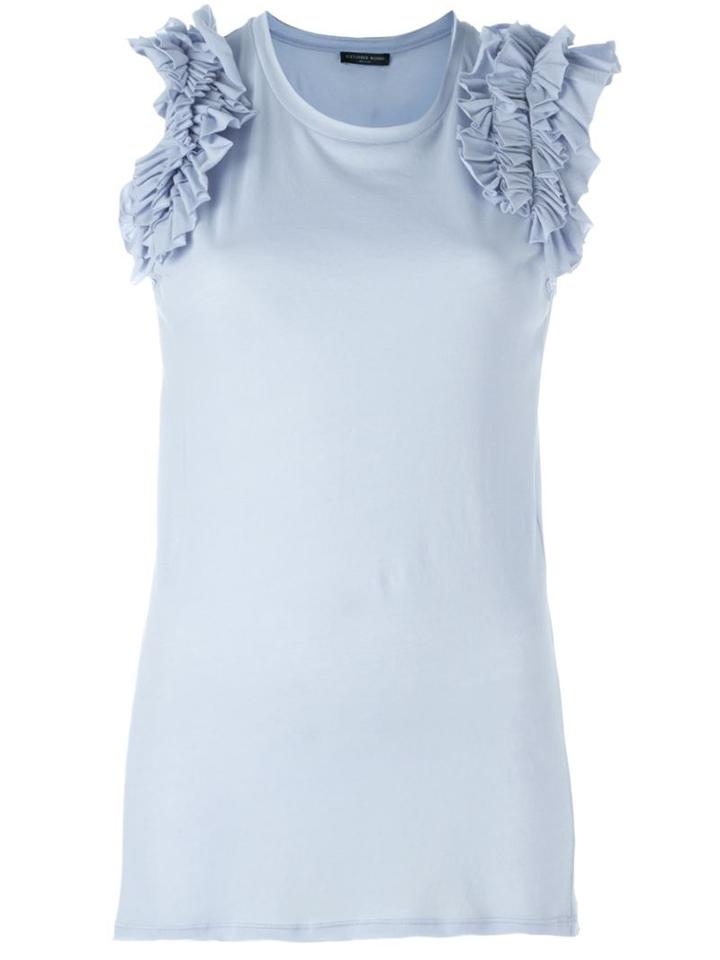 Alexander Mcqueen Ruffled Shoulder Top