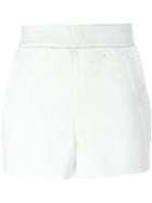 Juun.j Button Detail Thigh-length Shorts, Men's, Size: 44, White, Cotton/polyester