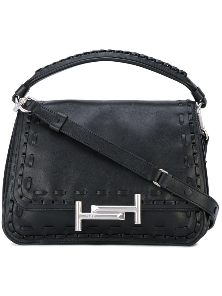 Tod's 'double T' Shoulder Bag - Black