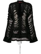 Di Liborio Slashed Blouse - Black